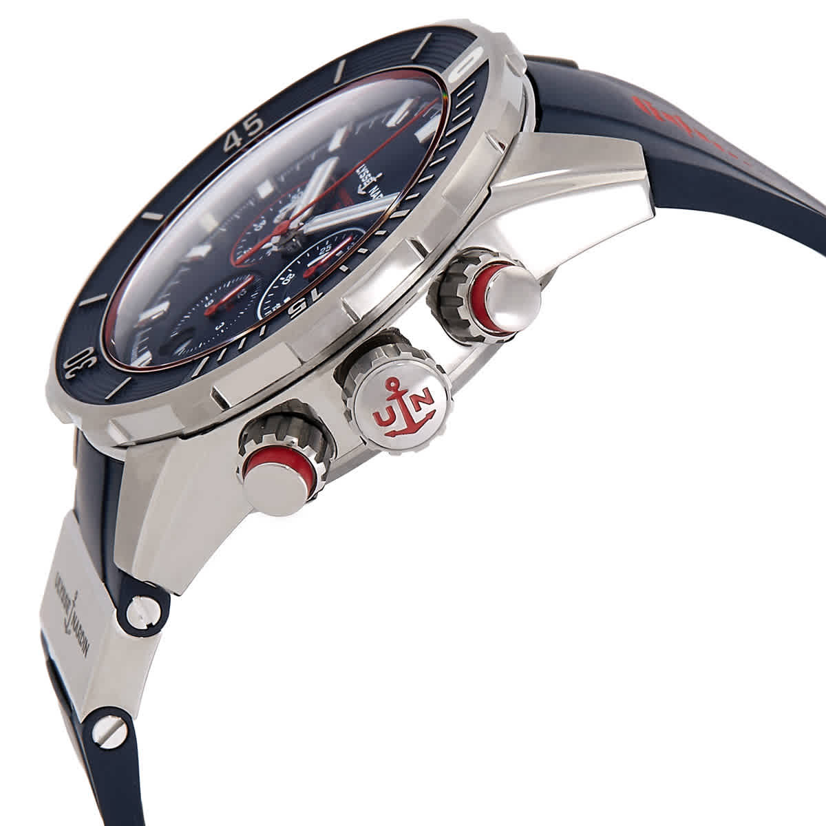 Ulysse Nardin Diver Chronograph Automatic Blue Dial Mens Watch 1503-170LE-3/93-HAMMER