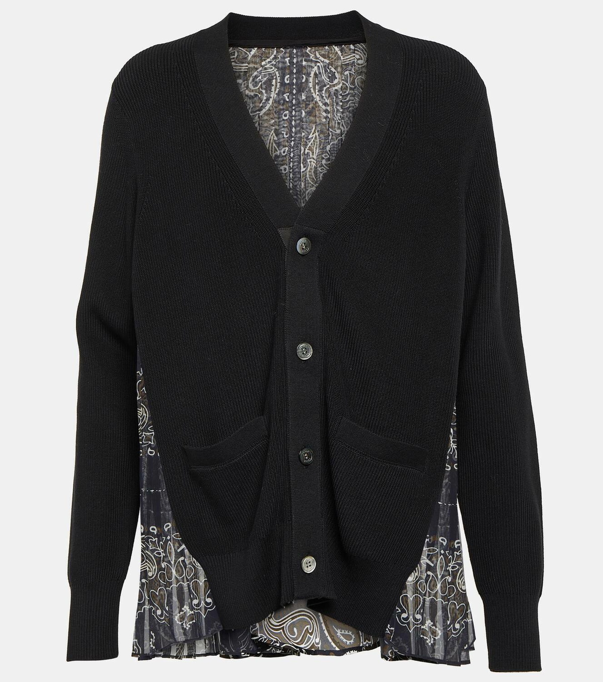 sacai カーディガン レディース sacai（サカイ）カーディガン 黒 サイズ:2(M位) レディース