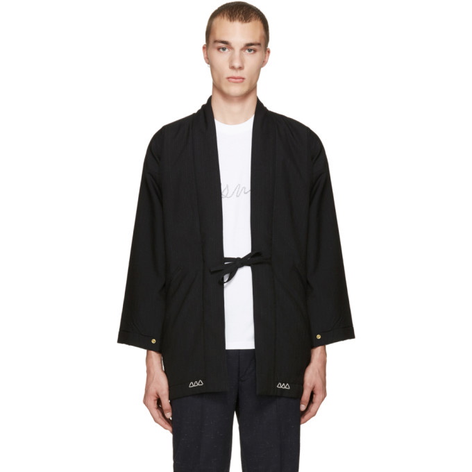 Photo: Visvim Black Wool Dotera Coat