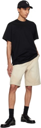 WOOYOUNGMI Black Cotton Back Logo T-shirt