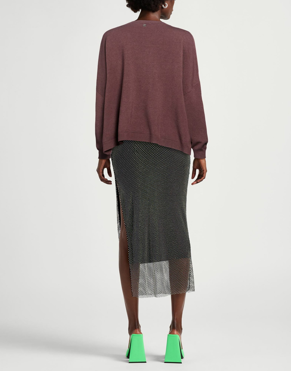 Manila Grace Womens Sweater Chocolate in Brown