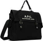 A.P.C. Black 'Récupération' Messenger Bag