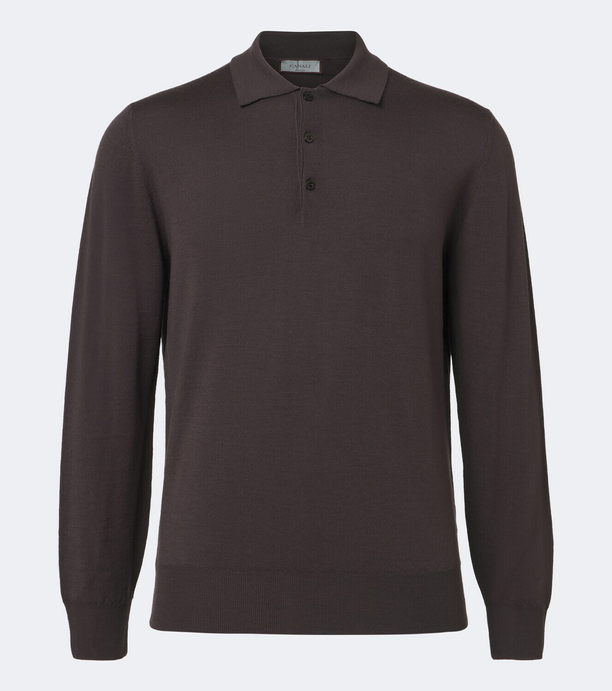 Canali Virgin wool polo sweater