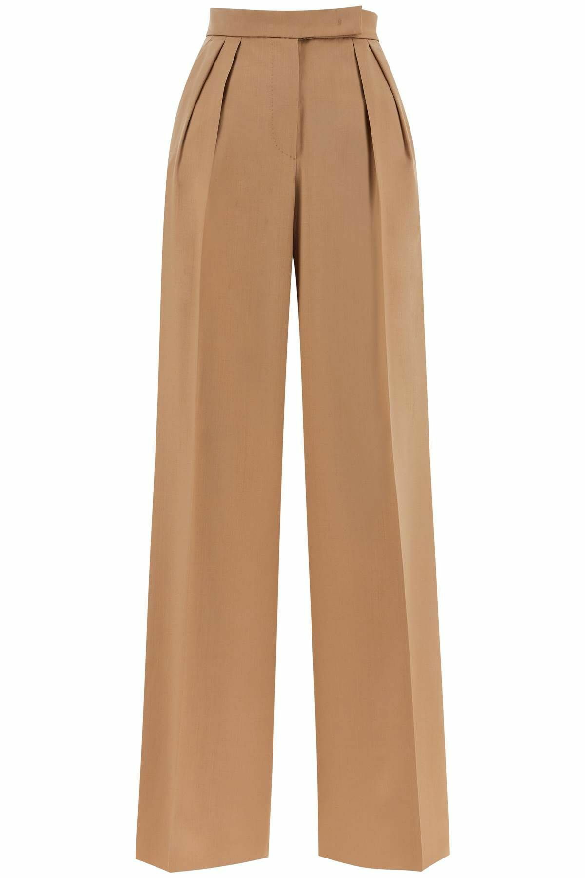 【関税＆送料込み】Max Mara Wide Wool Trousers Black wool pants | Max Mara