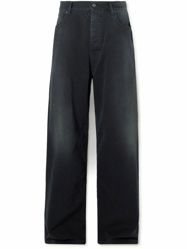 Photo: Balenciaga - Wide-Leg Jeans - Black