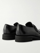 Our Legacy - Nakano Braid-Trimmed Leather Loafers - Black