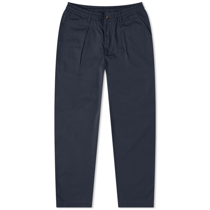 Photo: Universal Works Men's Pleated Track Pant in Navy