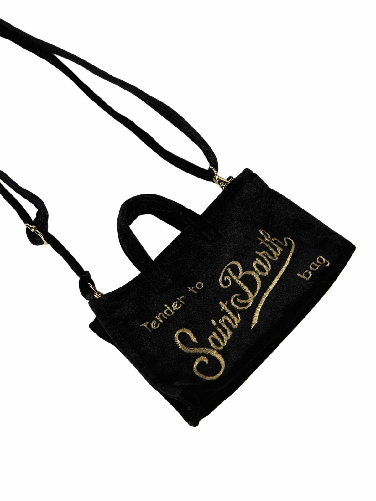 MC2 Saint Barth Black Velvet Phone Holder Micro Bag