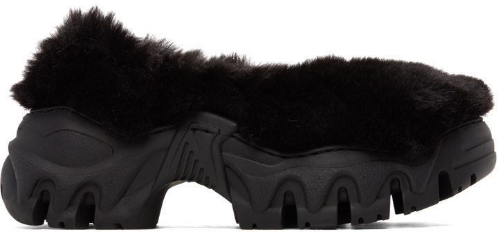 Photo: Rombaut Black Boccaccio II Aura Faux-Fur Ballerina Flats