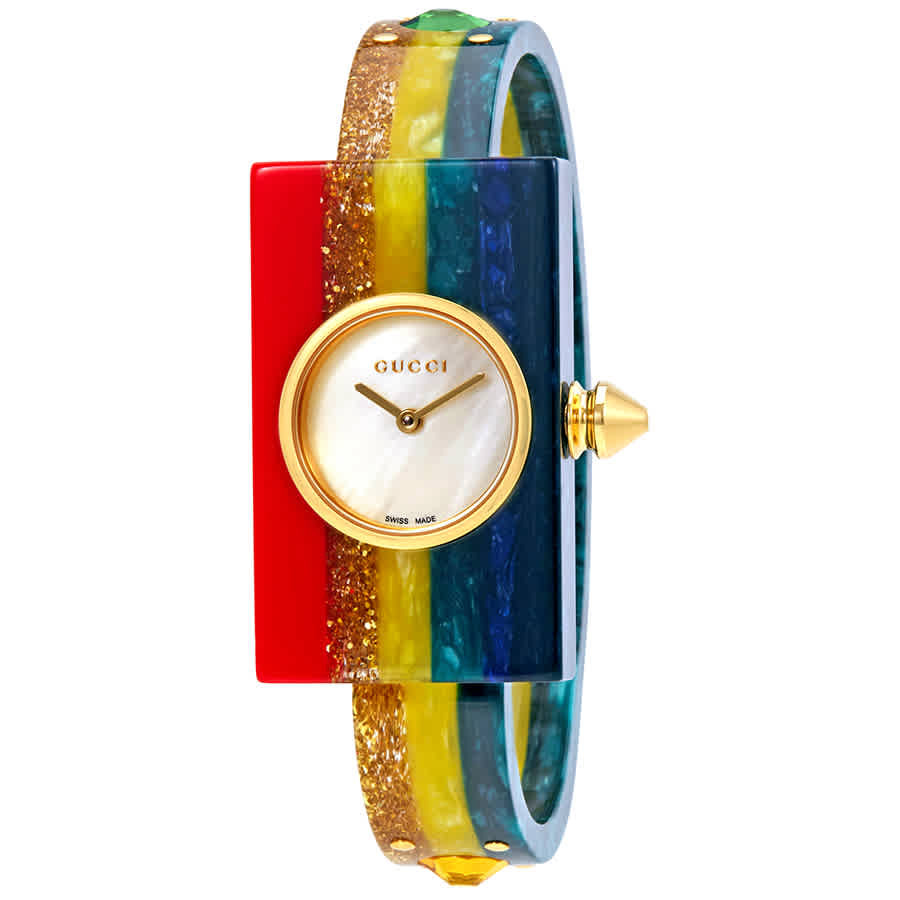 Gucci Diamantissima Mother of Pearl Dial Ladies Watch