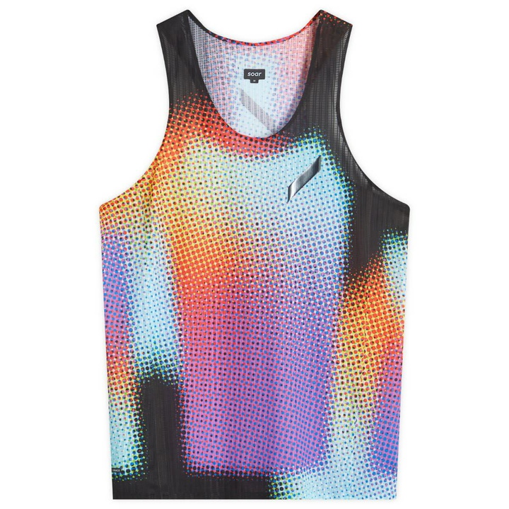 Photo: SOAR Men's Race Vest in Black Rainbow Dot