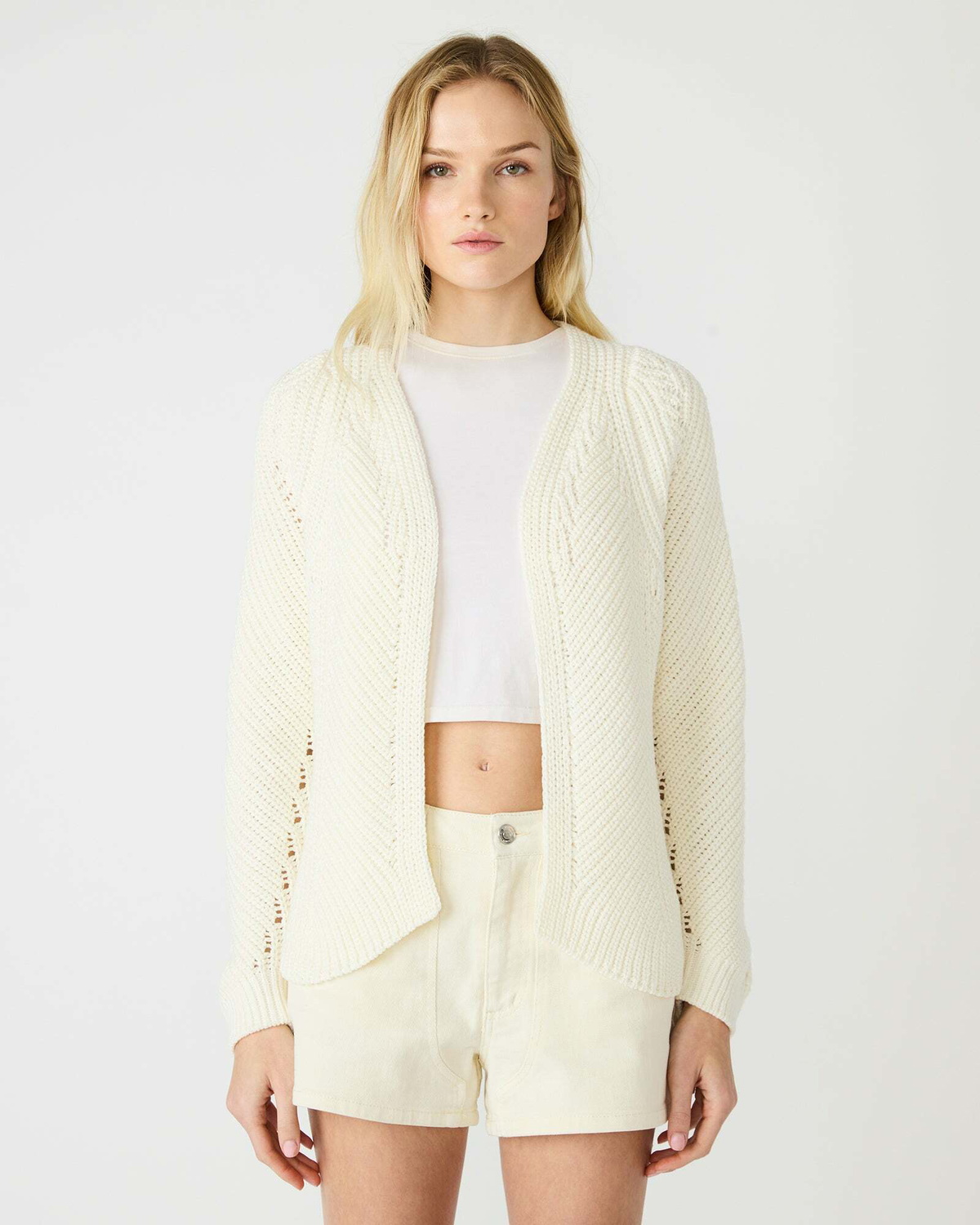 Steve Madden Opal Cardigan in Natural