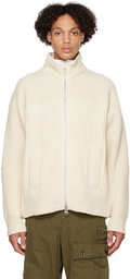 sacai Off-White Paneled Sweater