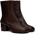 Maison Margiela Brown Tabi Ankle Boots