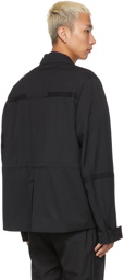 Sacai Black Suiting Mix Blazer