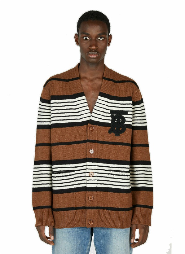Photo: Burberry - Logo Patch Cardigan in Brown