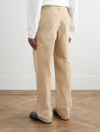 Nili Lotan - Carsen Straight-Leg Cotton-Blend Twill Trousers - Neutrals