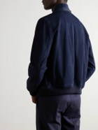 TOM FORD - Suede Harrington Jacket - Blue
