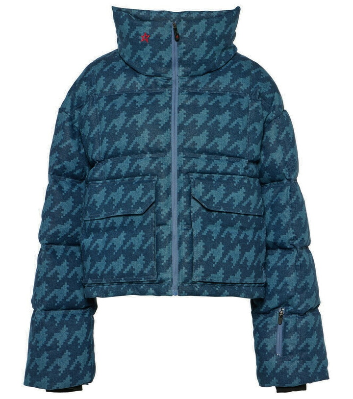 Photo: Perfect Moment x DL1961 Nevada houndstooth denim down jacket