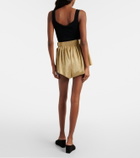 Alaïa High-rise mesh shorts
