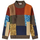 YMC Men's Blut Patchwork Knit in Multi