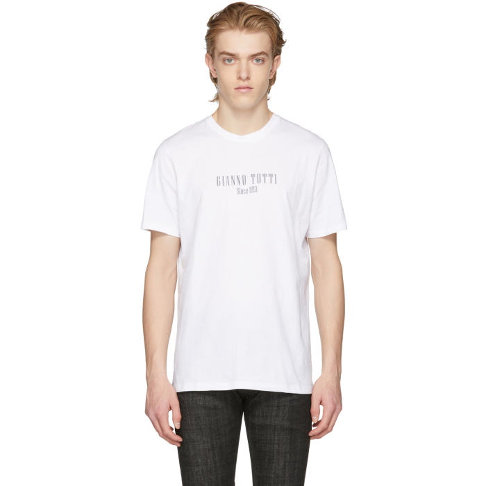 Photo: A.P.C. White Gianno Tutti T-Shirt 