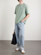 LOEWE - Logo-Embroidered Cotton-Jersey T-Shirt - Green
