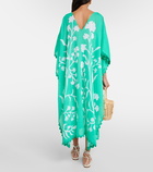 Juliet Dunn Floral cotton kaftan