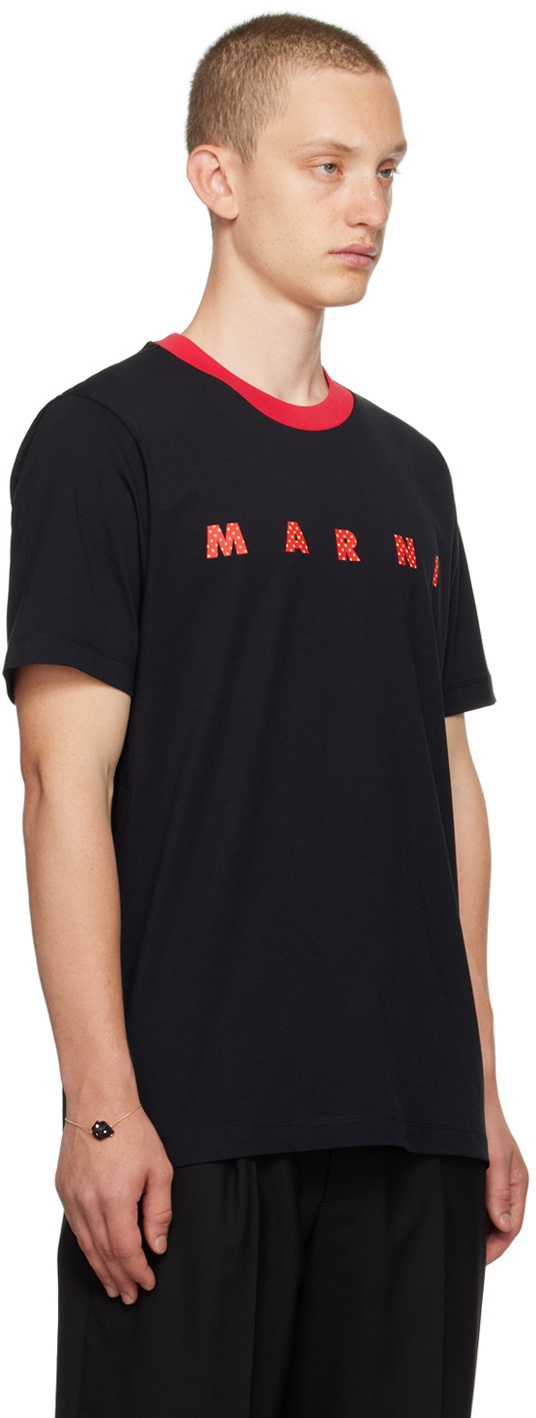 Marni Black Polka Dot T-Shirt Marni