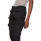 Greg Lauren Black Denim Cargo Pants