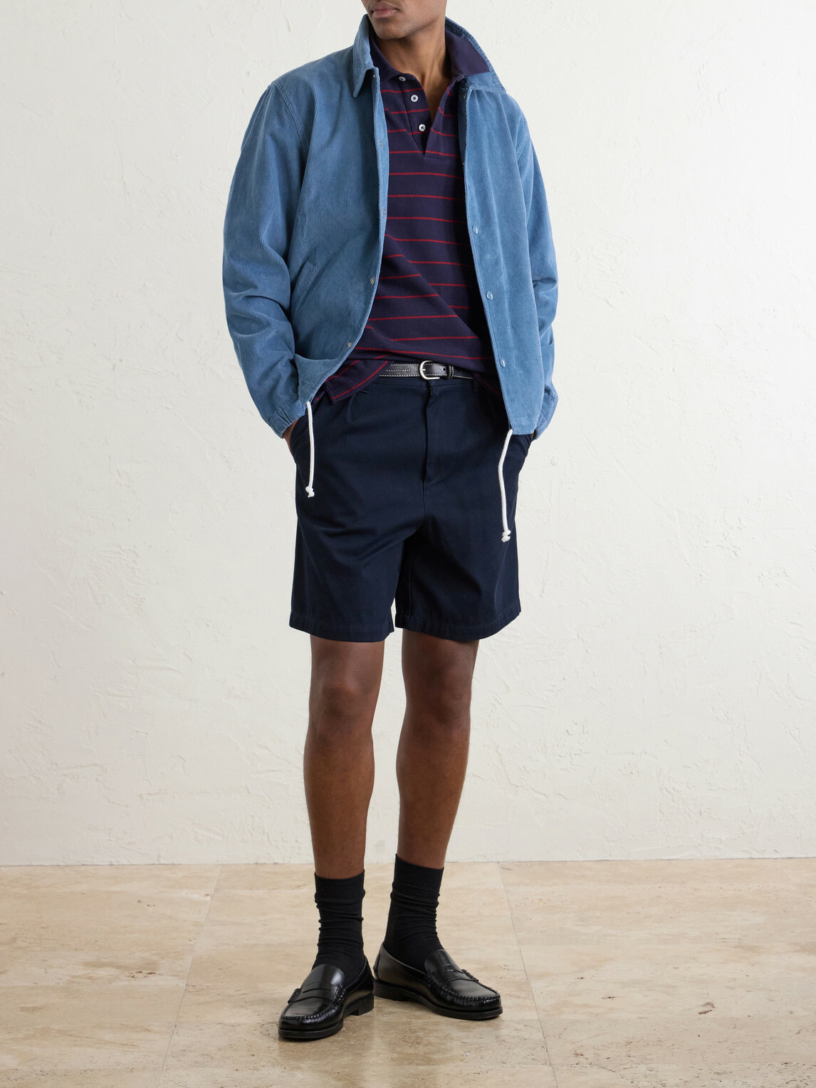 Noah - Cotton-Corduroy Jacket - Blue