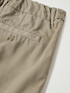 NN07 - Theodor 1365 Straight-Leg Lyocell and Cotton-Blend Twill Shorts - Neutrals