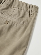 NN07 - Theodor 1365 Straight-Leg Lyocell and Cotton-Blend Twill Shorts - Neutrals