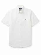 Polo Ralph Lauren - Button-Down Collar Cotton-Seersucker Shirt - White