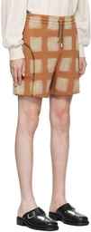 Eckhaus Latta Orange Printed Shorts