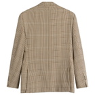 AMI Paris Men's Prince of Wales Wool Blazer in Caramel/Blanc Creme