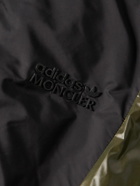 Moncler Genius - adidas Originals Balzers Logo-Appliquéd Striped Panelled Shell Hooded Down Jacket - Green