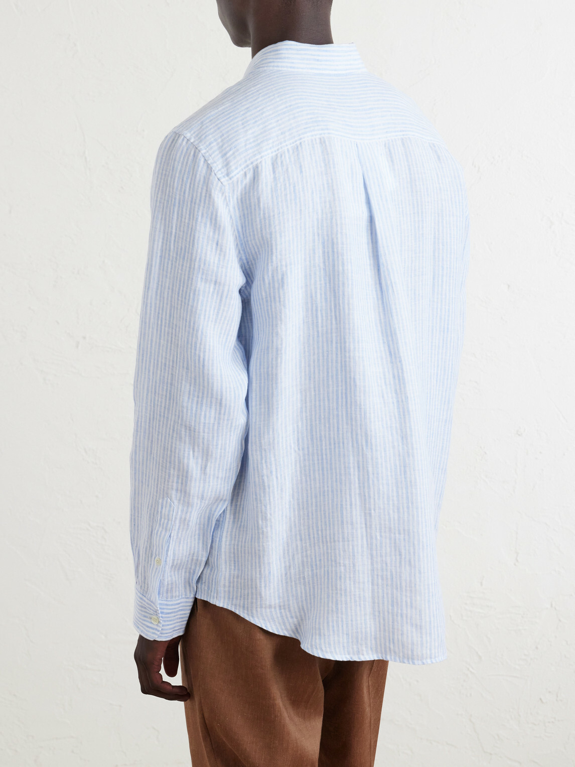 Frescobol Carioca - Striped Linen Shirt - Blue
