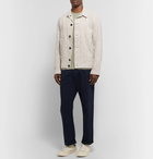 Oliver Spencer - Beckford Striped Linen and Cotton-Blend Jacquard Jacket - Sand