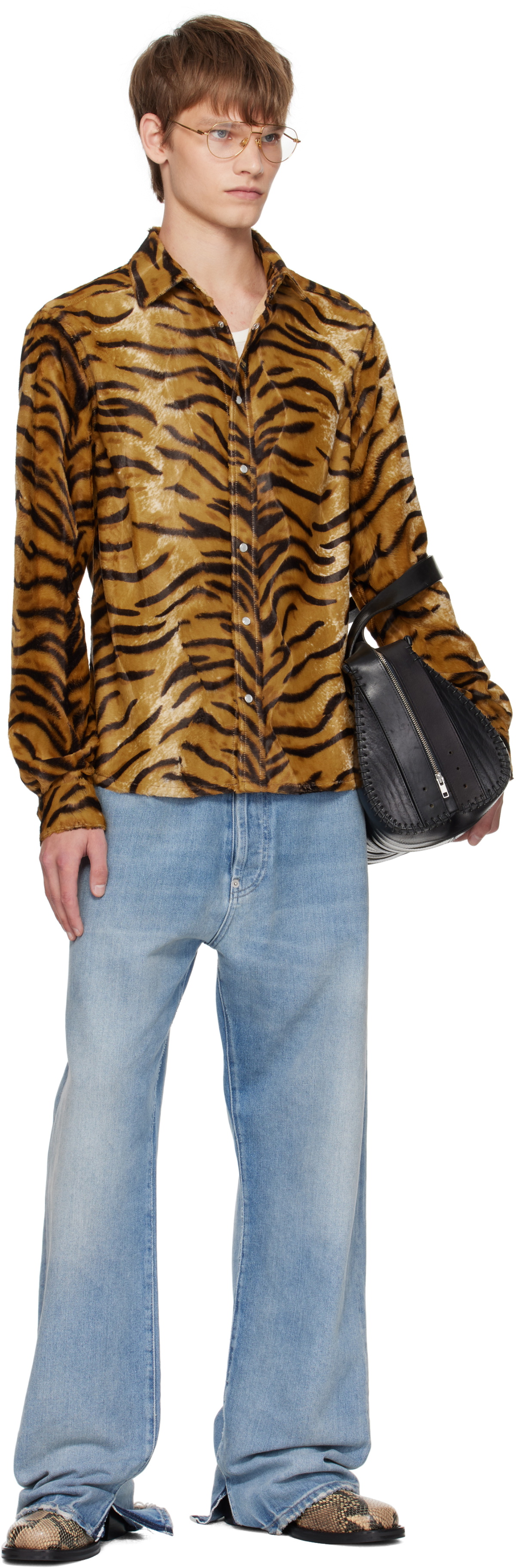 Martine Rose Tan Slim Fit Shirt