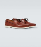Kiton Leather boat shoes