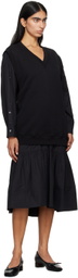 3.1 Phillip Lim Black Vest Combo Midi Dress