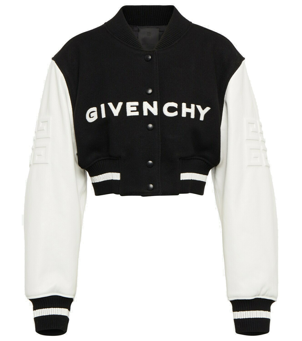 Givenchy - Logo cropped varsity jacket Givenchy