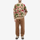 Billionaire Boys Club Men's Camo Crew Knit in Beige