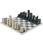 Skyline Chess - London Brutalist Edition Resin and Corian Chess Set - Black
