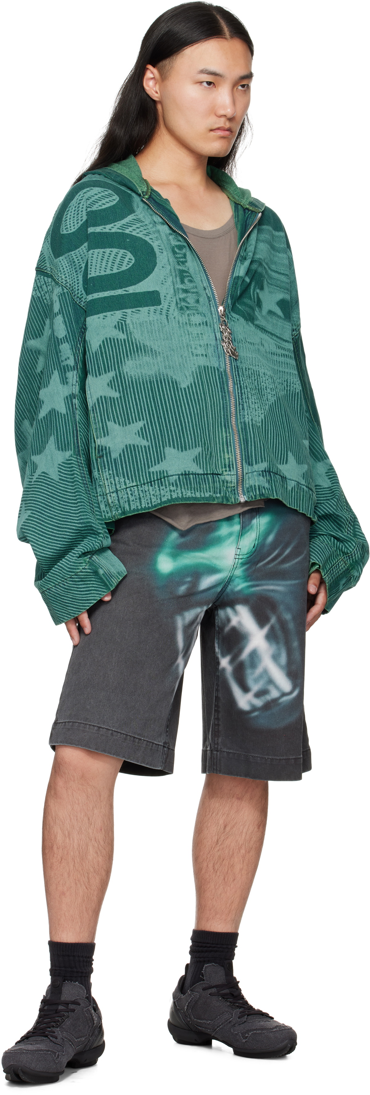 Gerrit Jacob Blue Hooded Denim Jacket