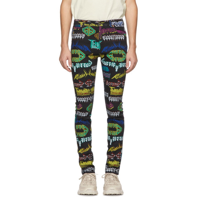 Photo: Gucci Multicolor All Over Skinny Jeans