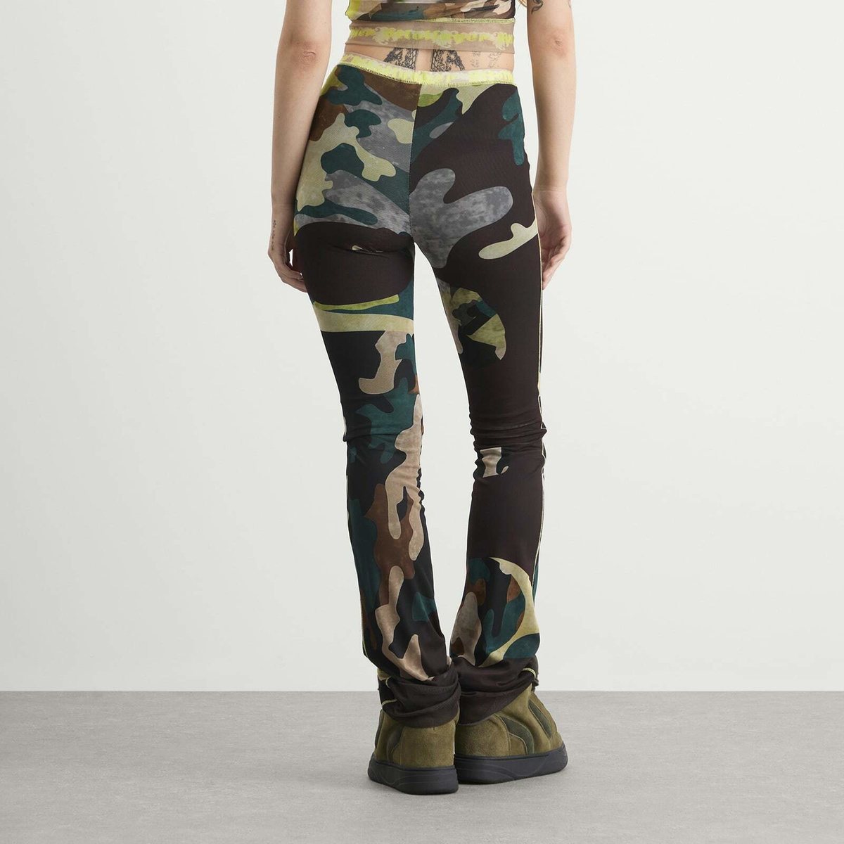 Ottolinger Women's Mesh Pants in Morph Camo