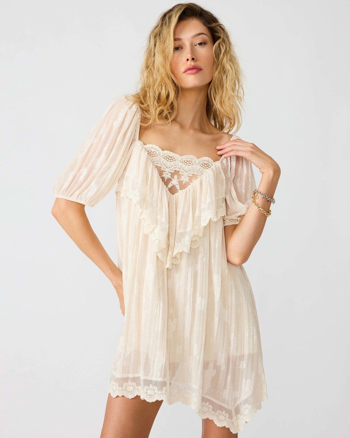 Steve Madden Vickie Dress in Cream