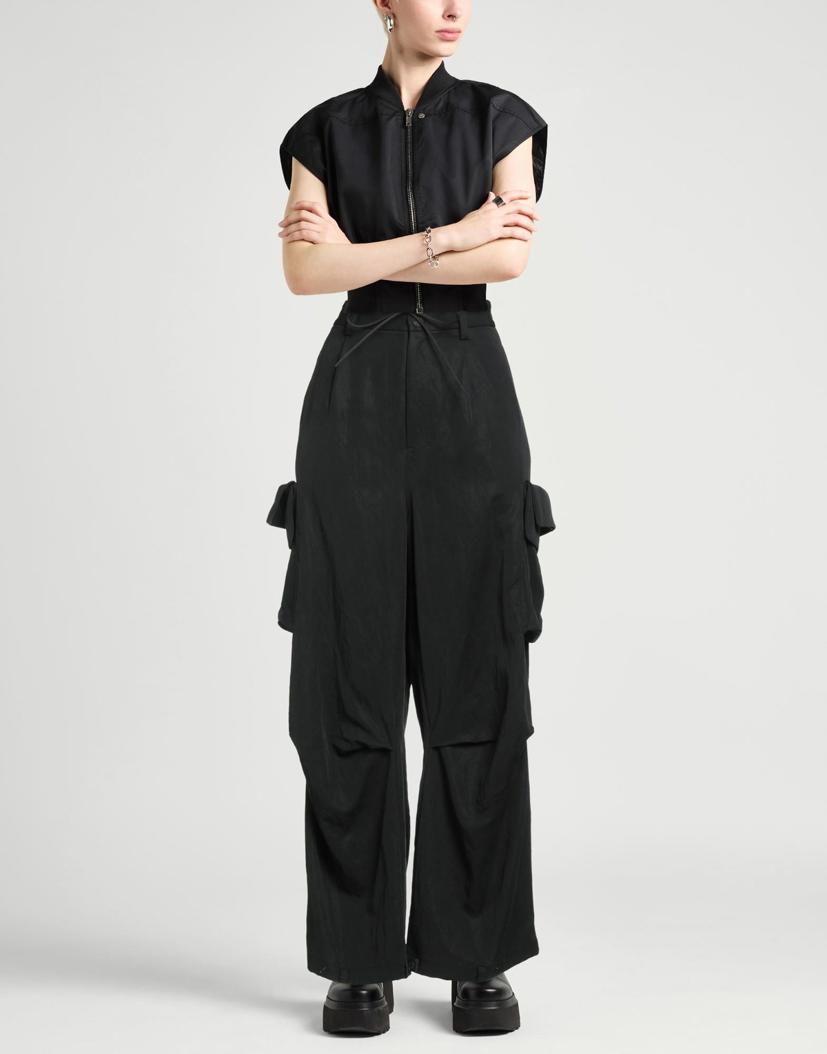 Y-3 Womens Pants in Black